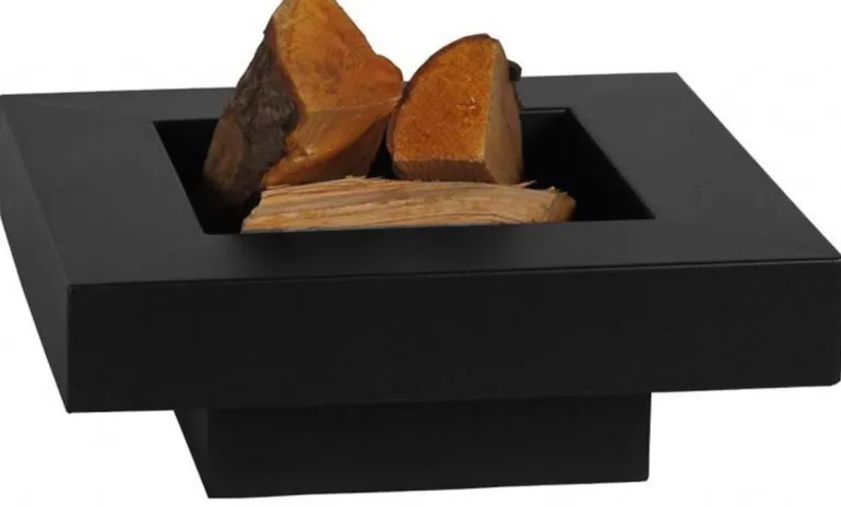 Brasero en acier peint plateau design (60 cm)