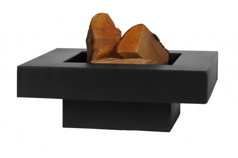 Brasero en acier peint plateau design (60 cm)