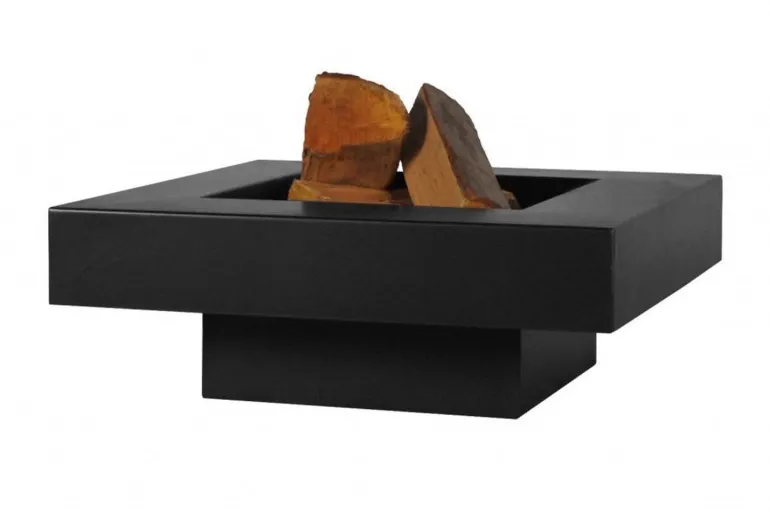 Brasero en acier peint plateau design (60 cm)