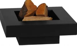 Brasero en acier peint plateau design (80 cm)