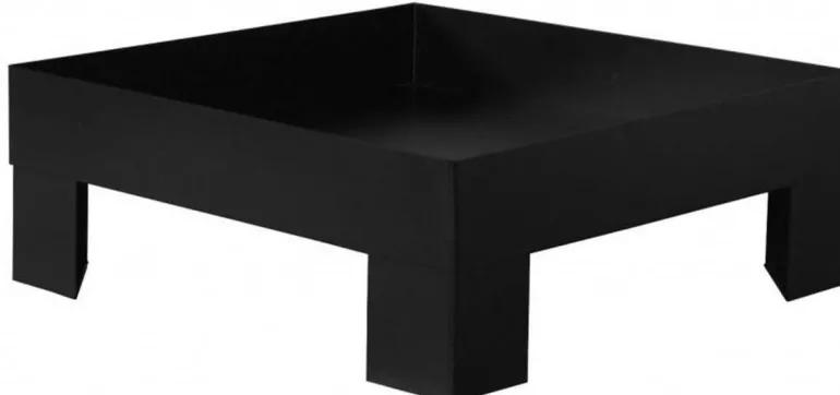 Brasero en acier peint plateforme (80 cm)