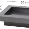 Brasero en acier plateau design (80 cm)