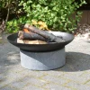 Brasero en fonte et granit Anneau (59.6 x 26.5 cm)