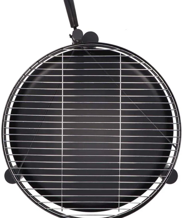 Brasero en métal avec grille de cuisson intégrée (66 x 78 x 69 cm)