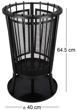 Braséro en métal ajouré Panier