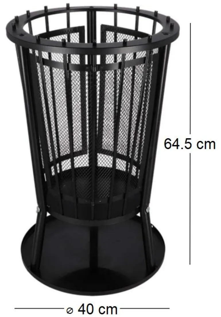Braséro en métal ajouré Panier