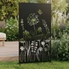 Brise vue treillis en fer (Motif floral)