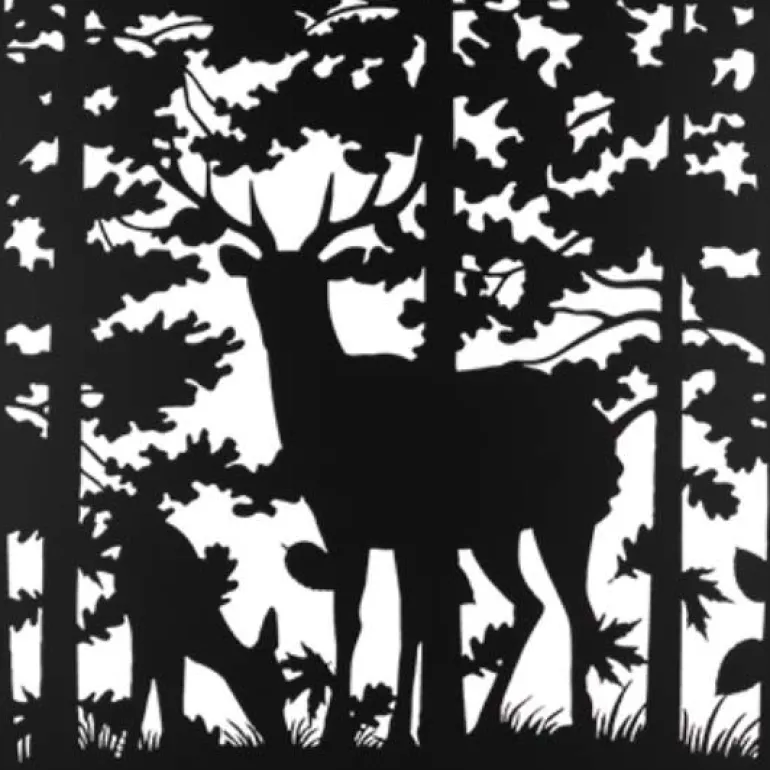 Brise vue treillis en fer (Motif cerf)