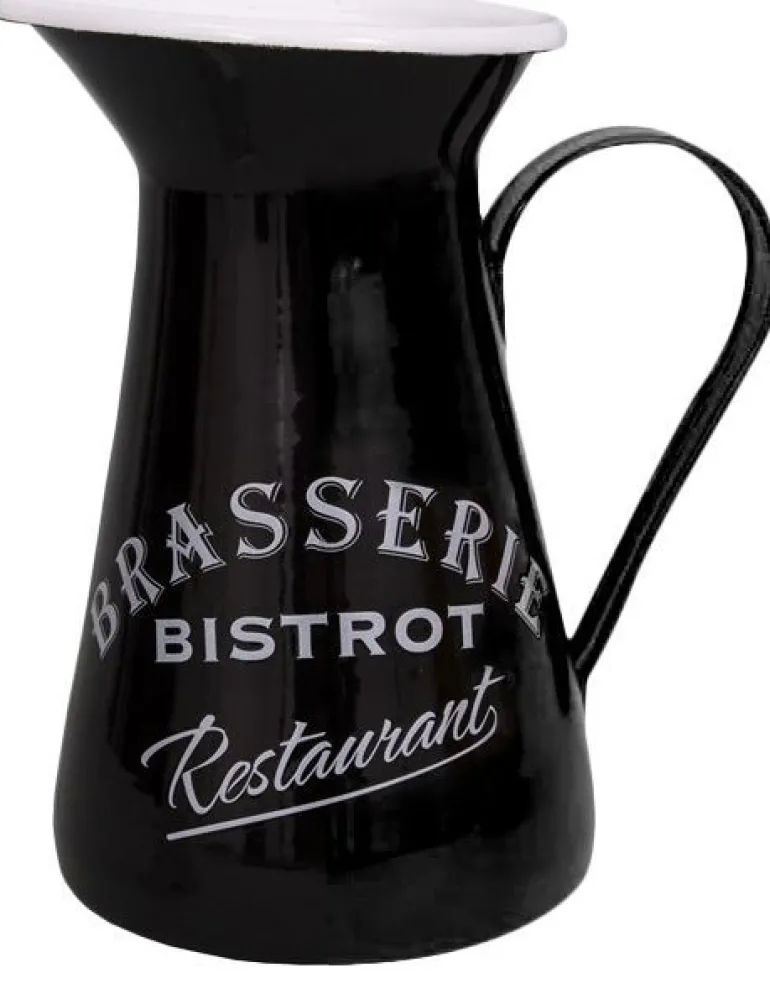 Broc en métal coloré Brasserie-Bistrot (Noir)