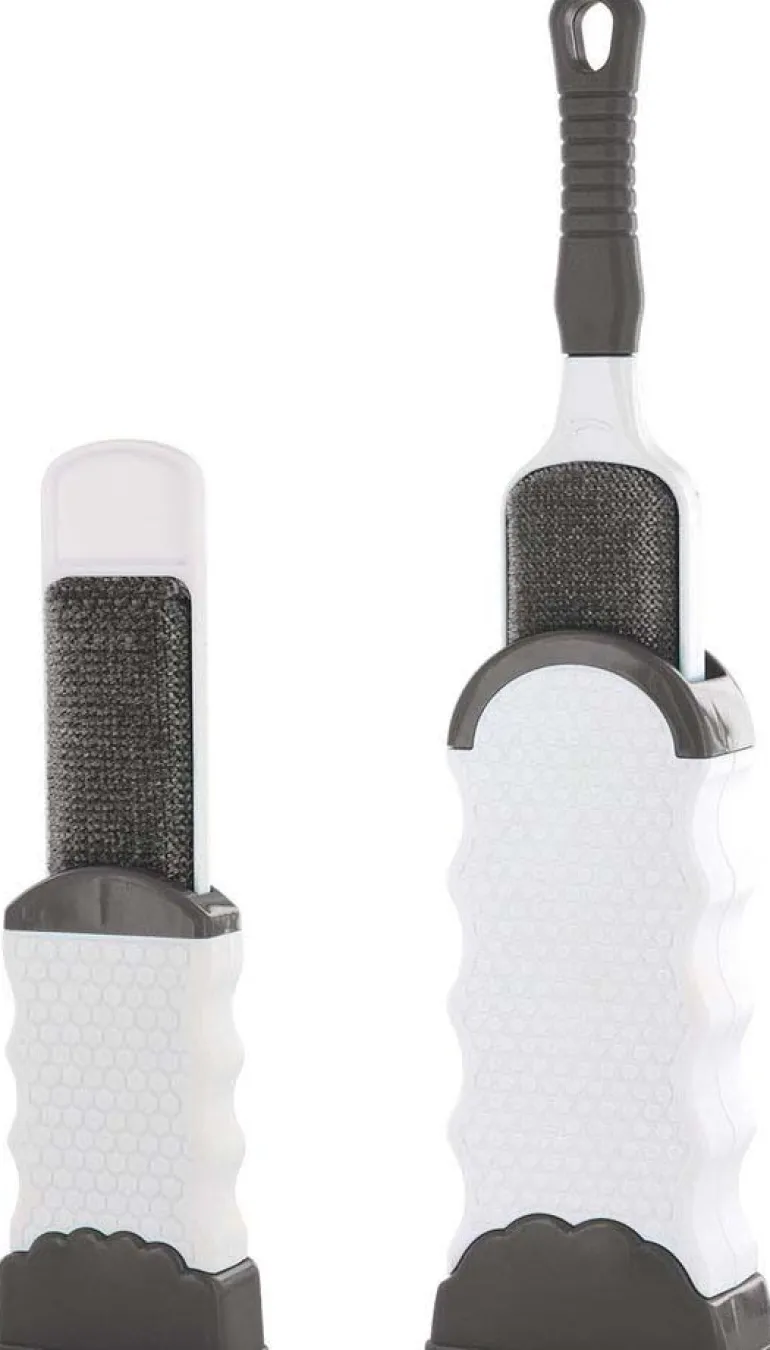 Brosse large + brosse de voyage anti-peluches