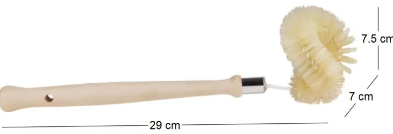 Brosse WC avec nettoie rebord