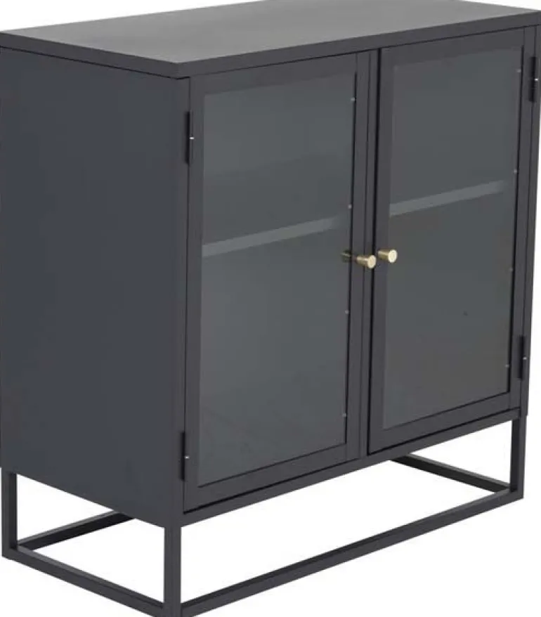 Buffet 2 portes en acier Bakal (Noir)