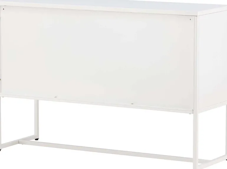 Buffet 3 portes en acier Malla (Gris clair)