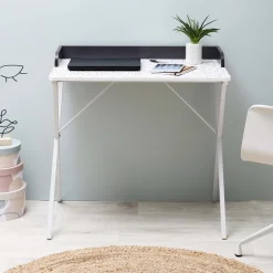 Bureau en métal et MDF Terrazzo (Gris)
