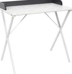 Bureau en métal et MDF Terrazzo (Gris)