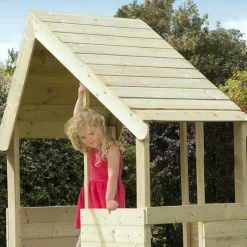 Cabane enfant sur pilotis avec bac à sable Lookout (Sans glissière)