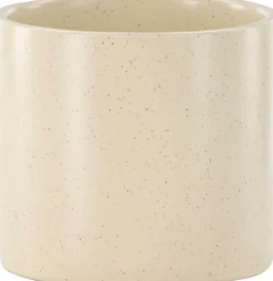 Cache pot en grès Sane 11x10 cm (Beige)