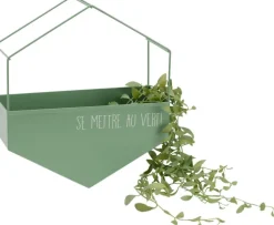 Cache-pot en métal hexagonal (Se mettre au vert)