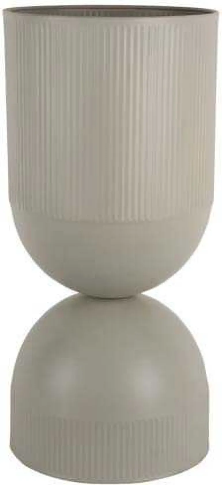 Cache pot en métal réversible Tonar (Gris - XL)