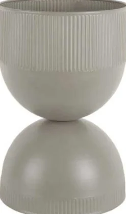 Cache pot en métal réversible Tonar (Gris - M)