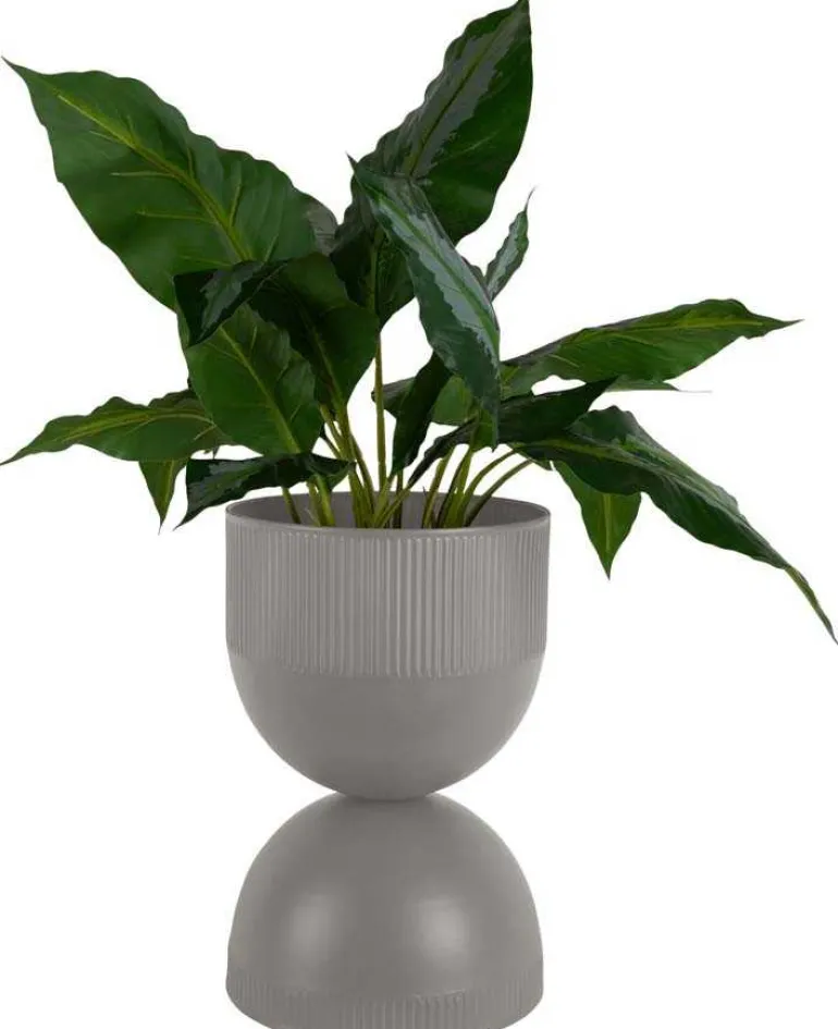 Cache pot en métal réversible Tonar (Gris - M)