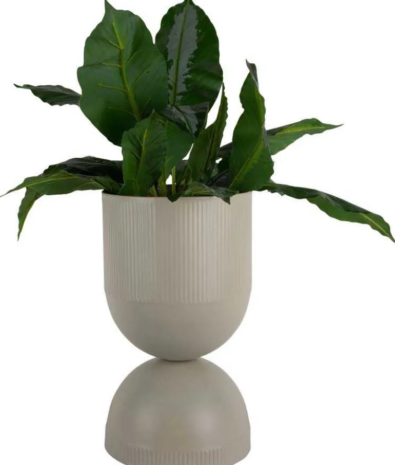 Cache pot en métal réversible Tonar (Gris - L)