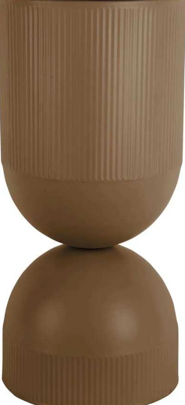 Cache pot en métal réversible Tonar (Marron - XL)