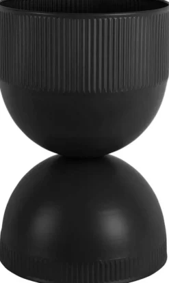 Cache pot en métal réversible Tonar (Noir - M)