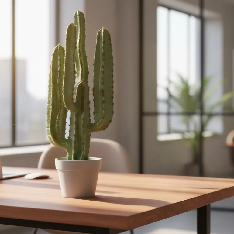Cactus artificiel 4 branches en pot 70 cm