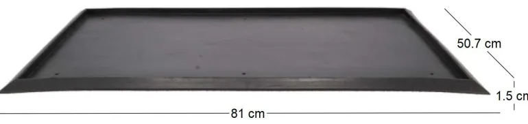 Cadre antidérapant caoutchouc Rub (Pour paillasson 75 x 45 cm)