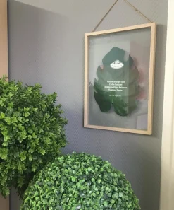 Cadre bois et verre pour feuille XL