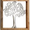 Cadre en bois et aluminium Arbre de vie 37 cm