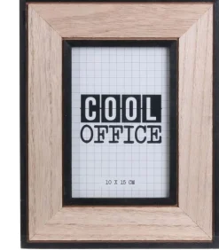 Cadre photo en bois Happy working (Lot de 2)