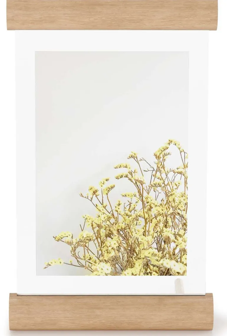 Cadre photo en bois 10 x 15 cm Scroll (Bois naturel)