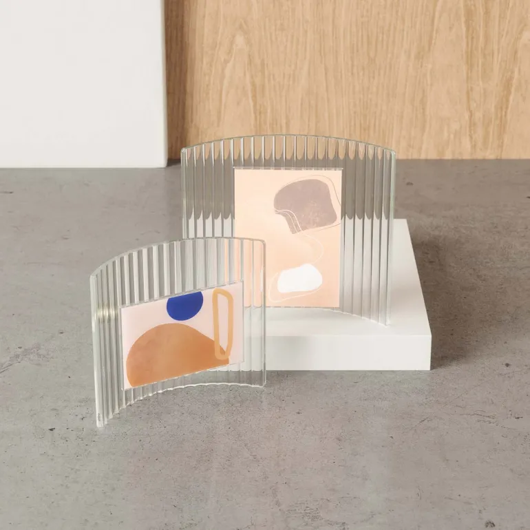 Cadre photo en verre strié Ripley (22 x 8 x 19 cm)