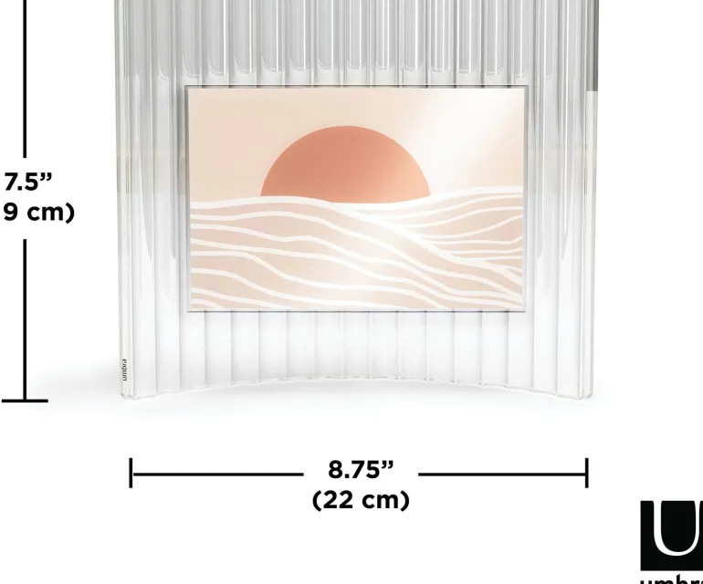 Cadre photo en verre strié Ripley (22 x 8 x 19 cm)
