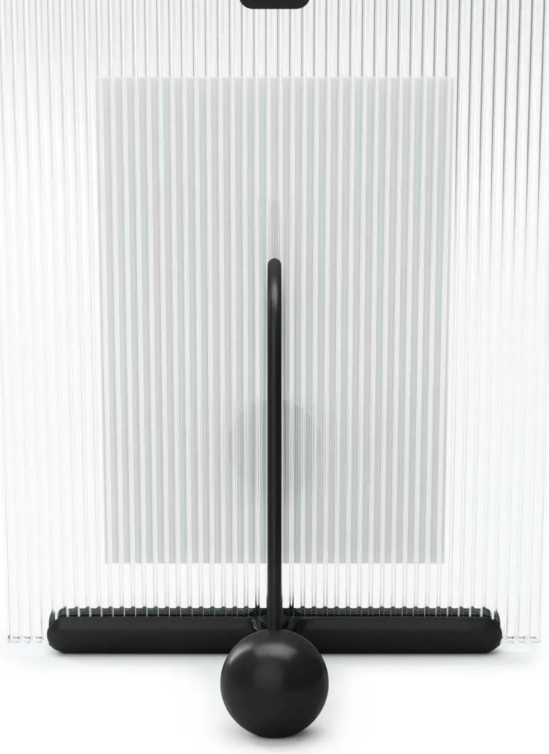 Cadre photo en zinc et verre Flute (Pour photo 13 x 18 cm)