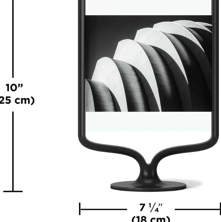 Cadre photo rotatif en aluminium Wishbone (Noir)
