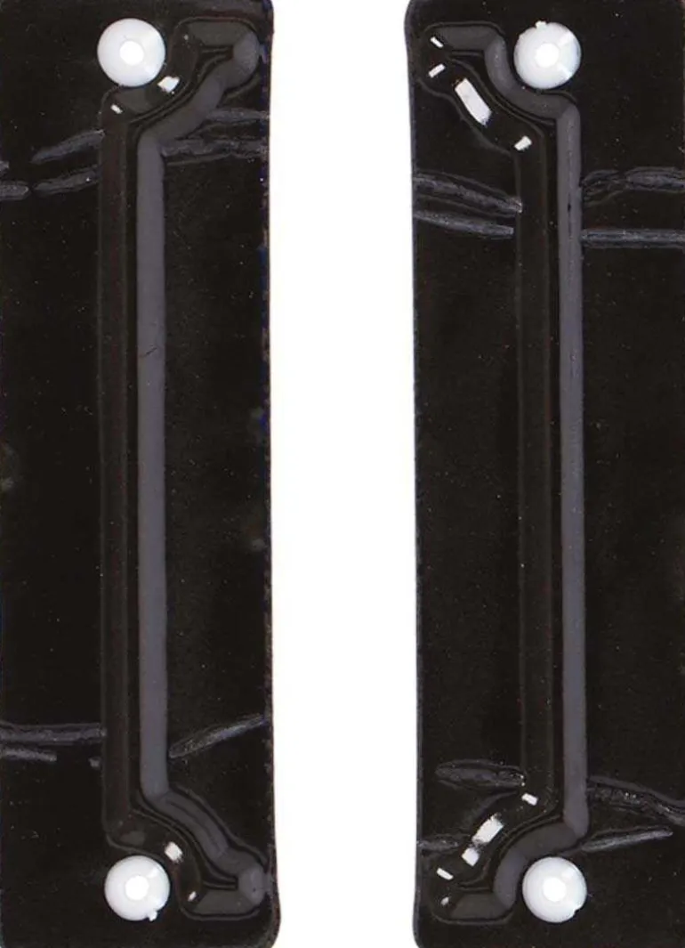 Cadre pour numéro de maison en fer émaillé (Lot de 2)