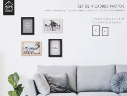 Cadres photos en bois (Lot de 4)