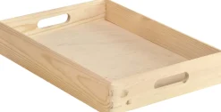 Caisse en bois de rangement (40 x 30 x 7 cm)