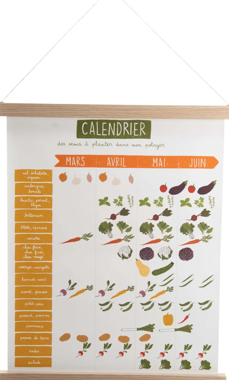 Calendrier spécial semis Kakemono 24 x 50 cm