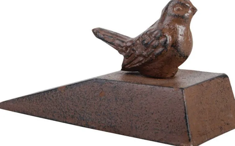 Cale porte Petit oiseau en Fonte