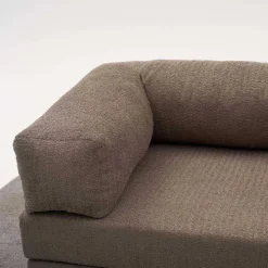 Canapé chauffeuse 3 places en chenille Comfort (Gris)