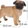 Carlin debout en résine 33 cm