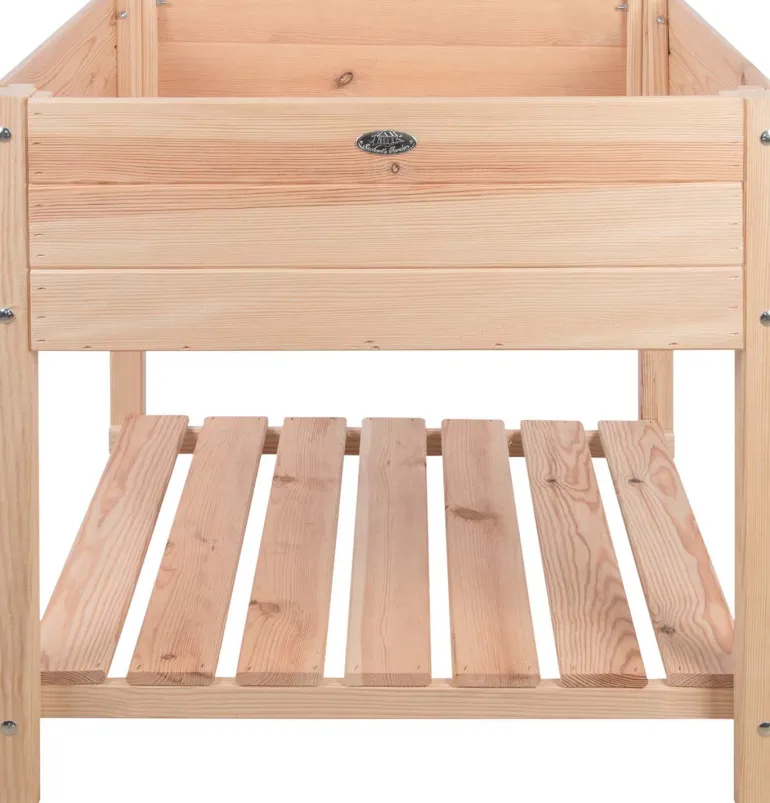 Carré potager en pin naturel sur pieds (Largeur 78 cm)