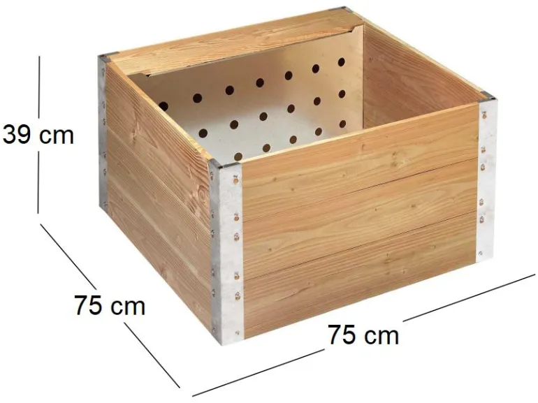 Carré potager 220 litres avec composteur intégré 45 litres