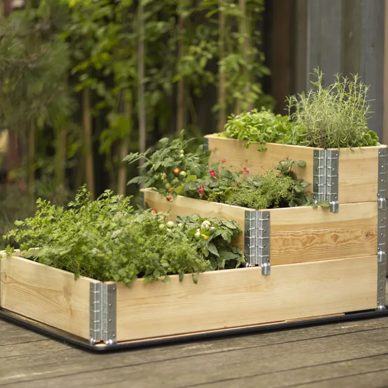 Carré potager 3 niveaux Stepped Bed 120 x 80 x 58.5 cm