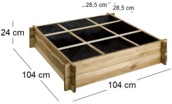 Carré potager à poser 9 cases Cardon