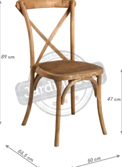 Chaise bistro en orme empilable (unitaire )